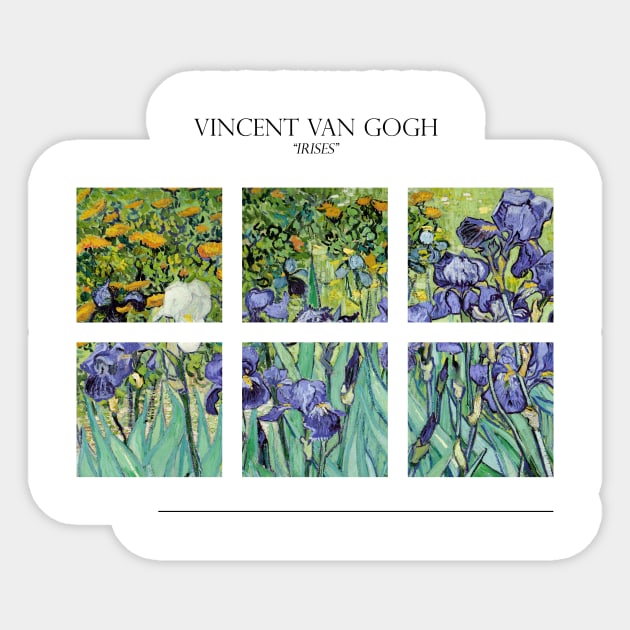 Irises by Van Gogh Sticker by Laevs